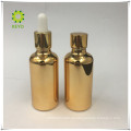 Gummipumpe runde Pumpe 30ml Airless Gold Flasche 50ml 60ml Gold Flasche 30ml Milchglas Tropfflasche ätherisches Öl-Container